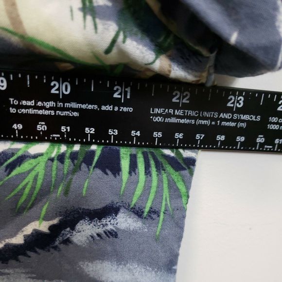 Mens M Hawaiian Utility Rayon Aloha Button Pocket Short Sleeve multicolored - Picture 6 of 6